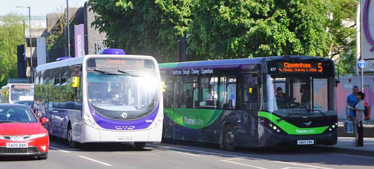 First Berkshire Wright Streetlite DF 63310 & Thames Valley Enviro200MMC 677